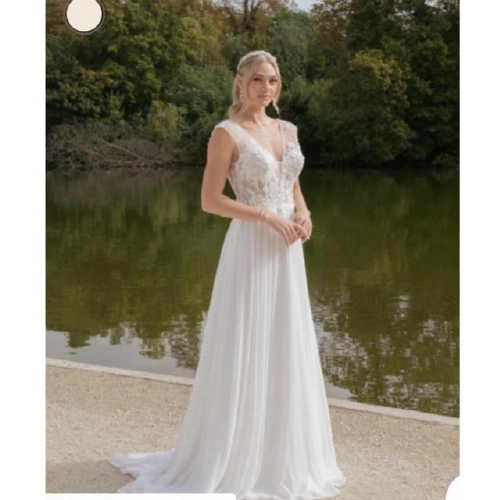 Robe de mariée coupe en A